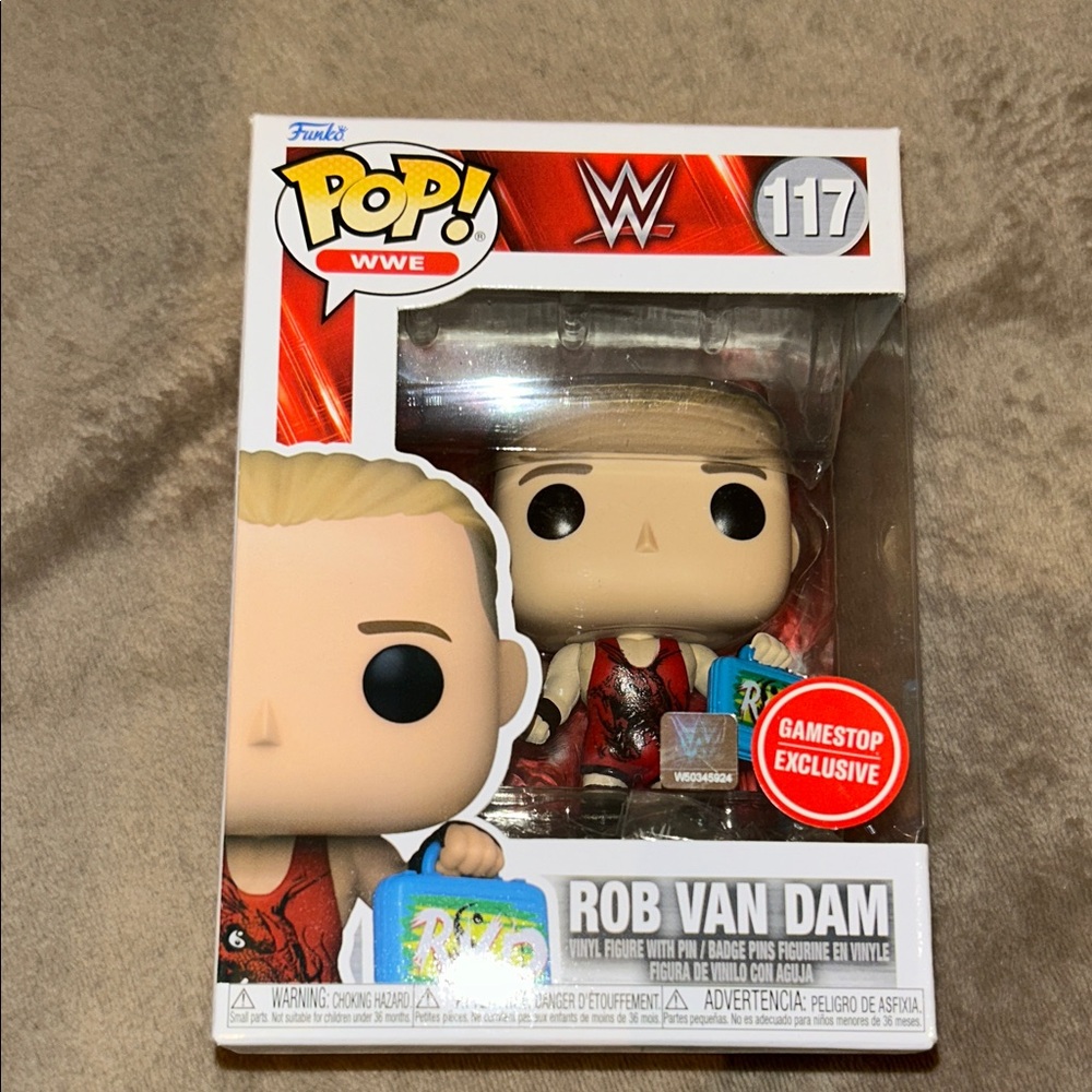 Funko Pop WWE Rob Van Dam Red and Black Exclusive (117) [NWT] - Picture 2 of 7
